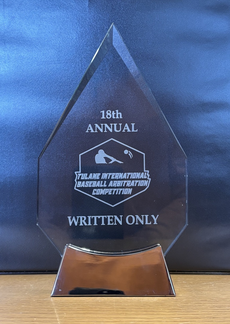 Writing trophy won by team