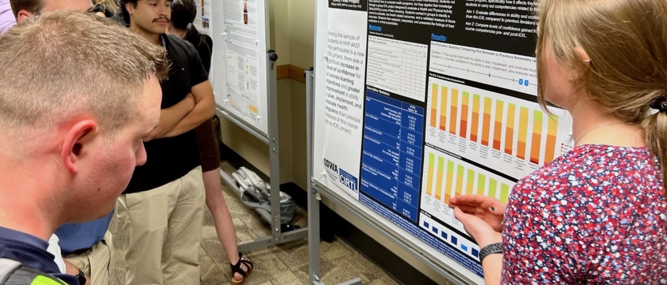 Poster Presenter and audience