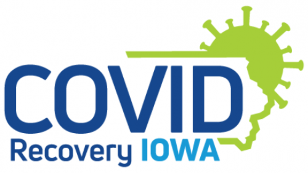 This is the logo for covid recovery iowa