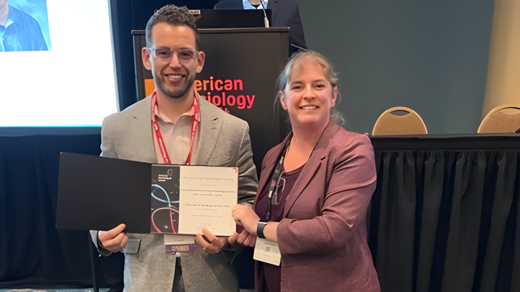 Nate Jenkins at the American Physiological Society Awards