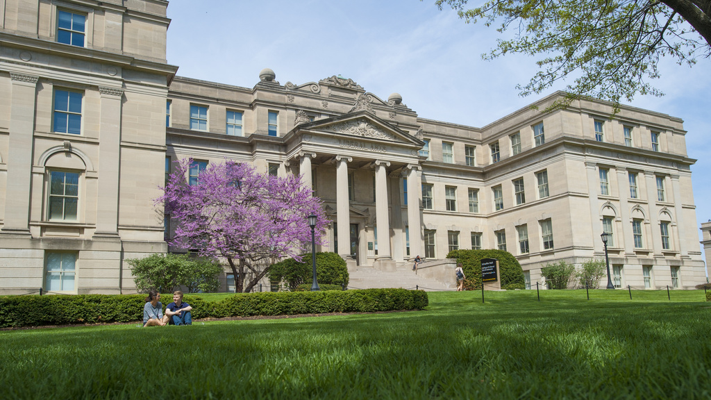 Pentacrest in the Spring